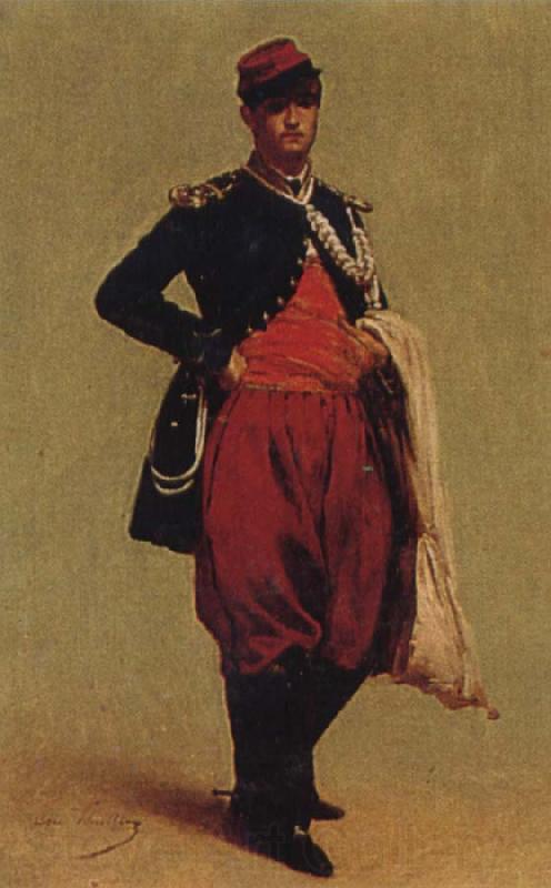 Claude Monet Portrait of Monet in Uniform